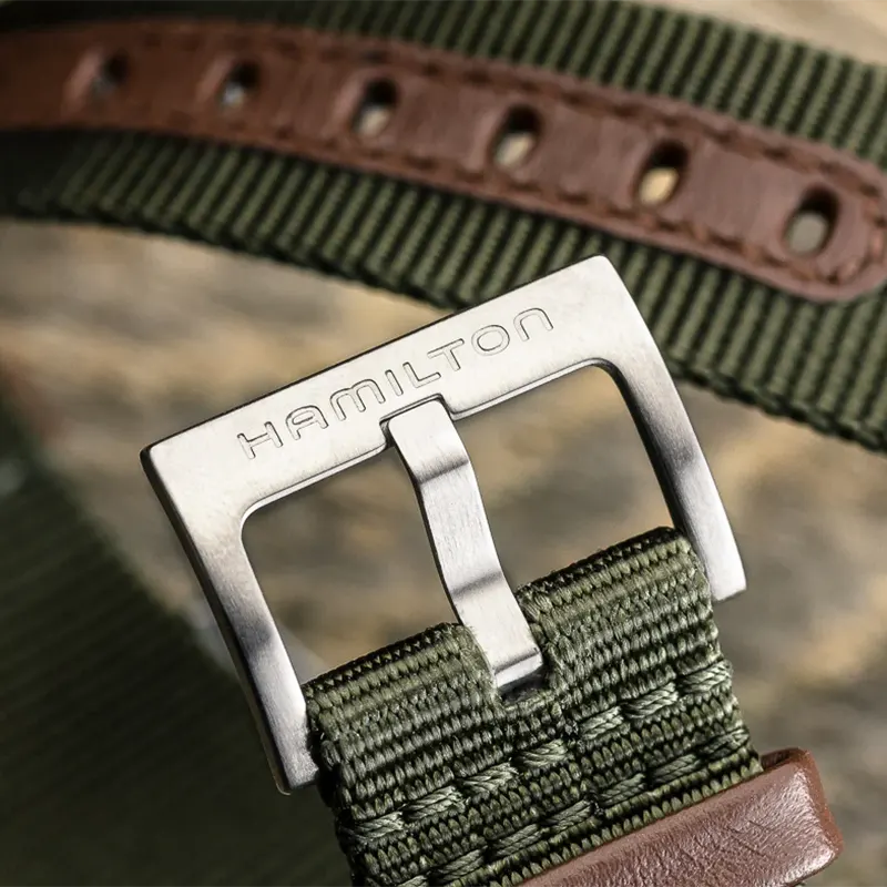 Hamilton Khaki Field Mechanical Textile Band Men's Watch- H69529933